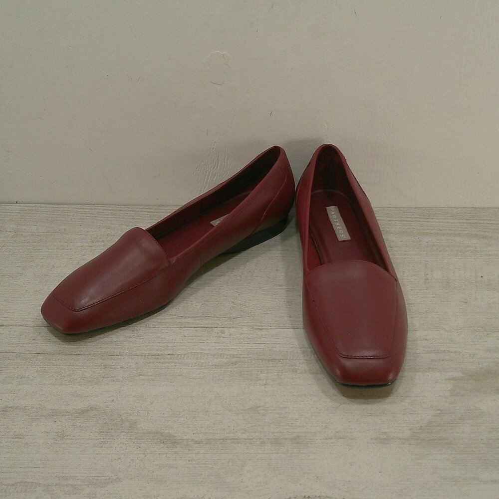 Partners Brick Red Leather Classic Comfort Preppy Slip-on Lea loafers Size 10